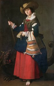 Saint Margaret af Antiochia, 1630-34 af Francisco de Zurbaran